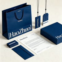 Ensemble d'emballages écologiques pour vêtements, sac en papier recyclable avec logo personnalisé, boîte cadeau pour la mode durable