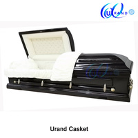 Venta Directa de Fábrica, Artículos Funerarios, Ataúdes Estilo Americano, Ataúdes de Madera de Nogal Macizo para Funeral