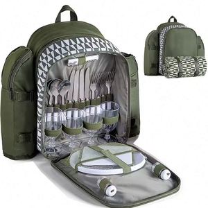 Free Sample Camping Outdoor Picnic <b>Backpack</b> Bag for 4 Person Insulated Picnic <b>Cooler</b> <b>Backpack</b> Bag Set Basket With <b>Cooler</b> - Product Image 1