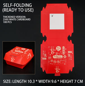 Venta al por mayor personalizado para llevar papel de calidad alimentaria para ir caja de <span class=keywords><strong>pollo</strong></span> frito Impresión de embalaje de comida rápida - Product Image 3