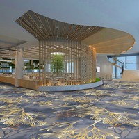Vente chaude Akminster laine tapis luxe 5 étoiles Hôtel Lobby et couloir tapis mur à mur