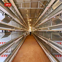 Nouveau poulailler automatique complet de type H/A, écologique, durable, à prix compétitif, avec grand moteur, en acier Q235 de haute qualité