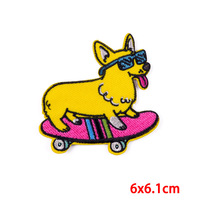 Vente en gros de patchs brodés de dessins animés écologiques personnalisés Logo personnalisé serviette thermocollante patchs de presse à chaud