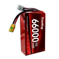 Batterie lithium-ion longue durée 66000 mAh 6S/12S/18S/24S personnalisable en usine pour drone agricole