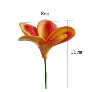 Hawaii PU mousse cheveux fleurs naturel sensation Plumeria <span class=keywords><strong>Hibiscus</strong></span> avec tige pour mariage plage fête décoration - Product Image 1