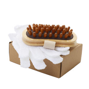 Portable SPA En Bois Massage Corps Brosse Bambou Gants <span class=keywords><strong>De</strong></span> <span class=keywords><strong>Bain</strong></span> En Bois avec <span class=keywords><strong>Coussin</strong></span> D'air pour Guasha Grattage Jambes Cou Cuisse Dos - Product Image 3