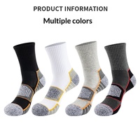 Chaussettes de sport épaisses en tricot pour homme, absorbantes et respirantes, idéales pour la course, le basketball, la randonnée et le trekking