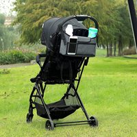 Sac organisateur mural Exbag pour poussette bébé avec porte-gobelets Sac de téléphone détachable Accessoires pour poussette