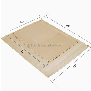 Manta Industrial para Soldadura y Protección Contra Incendios, Recubierta de PVC, 100% Fibra de Vidrio, Resistente al Calor y a las Salpicaduras, 4x4 pies - Product Image 1