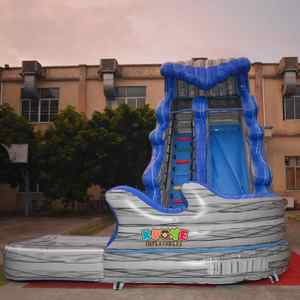 Toboggan aquatique gonflable commercial durable en PVC Rocky Rapids avec piscine pour enfants <span class=keywords><strong>et</strong></span> adultes - Product Image 2