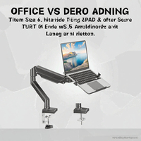 Support de bureau pour ordinateur portable MOUNT PRO, support d'écran 2-en-1, compatible avec les ordinateurs portables jusqu'à 13 pouces et les écrans d'ordinateur jusqu'à 32 pouces, en aluminium