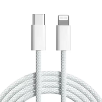 Câble de Chargement Tressé PD 20W à Chargement Rapide et Synchronisation de Données Usb C vers 8 Broches IOS, 0,9 m 1,8 m, pour iPhone 14 13 12 11 Pro Max – Vente en Gros