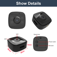 Caméra IP Wifi HD, moniteur bébé à domicile, mini caméra de surveillance petite avec télécommande, caméra de sécurité domestique