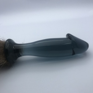 Großhandel Transparenter Borosilikatglas-Dildo mit Künstlichem Schwanz 4 #   100% Wasserdichte Umweltfreundliche Sexspielzeuge für Frauen - Product Image 4
