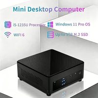 Mini PC para Negocios, Procesador Intel I5-1235U de 12.ª Generación (Ryzen 7 5700U), 16 GB de RAM, 512 GB SSD, Gráficos Integrados, Wi-Fi 6, Windows