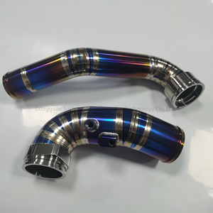 Tubo de entrada de carga de titanio para coche, tubería de entrada para <span class=keywords><strong>BMW</strong></span> <span class=keywords><strong>B58</strong></span> <span class=keywords><strong>140i</strong></span>, 240i, 340i, 440i, 740i F20-F23, F30-F36, G11-G12 Supra A90 G20 M340i - Product Image 3