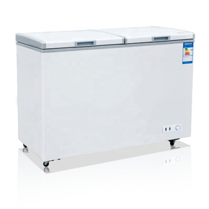 208L Siêu Thị Thương Mại Cong Đôi Cửa Kính Ngực Sâu Tủ Đông Hiển Thị Thực Phẩm <span class=keywords><strong>Showcase</strong></span> Tủ Lạnh Ice Cream Tủ Lạnh - Product Image 4