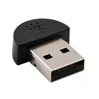 Microphone USB 2.0 Portable Mini Stéréo Omnidirectionnel pour Ordinateur Portable, PC, Chat en Ligne, Réunions en Ligne pour MSN/Skype