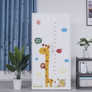 Painted Tool Baby Proofing Kids Clothes Wardrobe Storage Cabinet Portable Cheap Folding Home Furniture Metal Bedroom Furniture