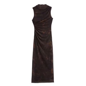 Vestido Midi de Verano para Mujer, Diseño Vintage, Textura Sedosa, Sin Mangas - Product Image 5