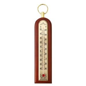 <span class=keywords><strong>Station</strong></span> météorologique de thermomètre d'indicateur thermométrique de conception de cadre en bois solide pour la maison - Product Image 1