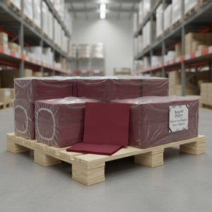Tovaglioli Point-to-Point Bordeaux 25x25cm, 50 pezzi, 28 confezioni, B2B - Product Image 3