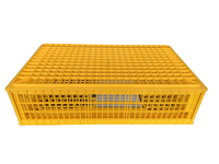Boîtes à poulet de stockage Caisse pliable durable et légère Poulailler en plastique empilable