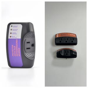 Protecteur de tension américain 120V/220V, dispositifs de protection contre les surtensions sud-américains avec prise de protection contre les courants élevés - Product Image 1