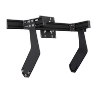 Support de moniteur simple, triple ou quadruple en aluminium intégré pour cockpit de simulation de course, support TV universel, support de moniteur multi-écrans
