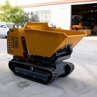 Raupendumper für Bauunternehmer, Vermietungsflotte, Baustellenräumung, Bodenentfernung, Mini-Raupenkipper mit Hydraulischer Kippfunktion