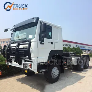 Sinosgs howo 6x6 10 rodas, 380hp › trator principal caminhão, movimentador prime, caminhão elétrico diesel