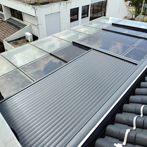 <span class=keywords><strong>Volet</strong></span> <span class=keywords><strong>roulant</strong></span> automatique télécommandé en alliage d'aluminium Mingkai pour véranda, isolation thermique, pare-soleil uni - Product Image 2