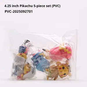 5 Piezas de Muñeco de Pikachu con <span class=keywords><strong>Gorra</strong></span> y Mochila, Figura de Anime, Ratón Eléctrico de Juguete, Estatua - Product Image 5