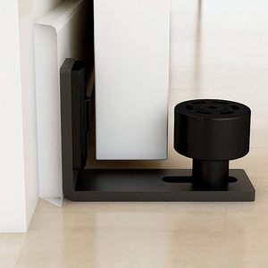 Guía de Piso para <span class=keywords><strong>Puerta</strong></span> <span class=keywords><strong>Corredera</strong></span>, Guía de Rodillos Dobles Inferiores Ajustable para Montaje en Pared - Product Image 2