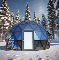 Maison yurte préfabriquée, maison de luxe, tente de glamping, tente de camping, dômes géodésiques à vendre avec salle de bain