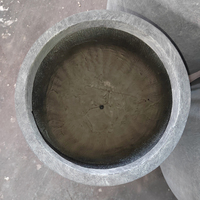 Desain tradisional Relief semen besar lantai Pot bunga minimalis dekorasi rumah untuk Pot sudut