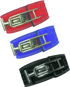 Bulk order shipping weightlifting lever belt waist support steel lever buckle for strong grip waist fitting gym belt manufacture