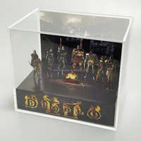 Acrylique clair Diablo 2 boîte de présentation boîte de Collection 3D jeu vidéo Cube Diorama Booster Case