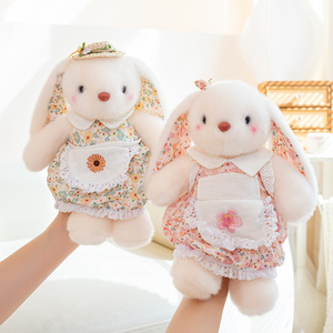 OEM/ODM Customized Floral Dress Bunny Plush <strong>Toy</strong> - Personalized Lop-Eared <strong>Rabbit</strong> with Apron for Kids &amp; Home Decor - Product Image 2