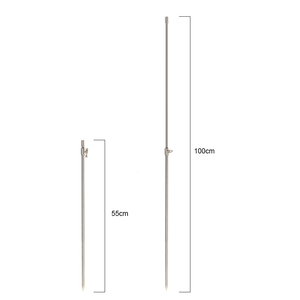 55-100cm extensible en acier inoxydable pêche Bankstick réglable carpe pêche banque bâton <span class=keywords><strong>canne</strong></span> à pêche Pod repos pour alarme de morsure - Product Image 5