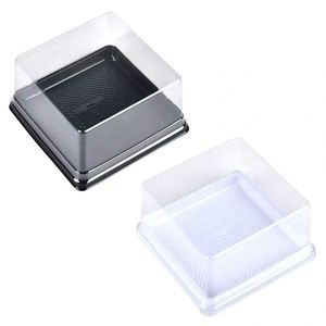 Custom Disposable Food Grade PET Plastic Candy <strong>Container</strong> <strong>Clear</strong> Rectangle Bakery Box with Lid Heat Transfer Printing POMA Brand - Product Image 3