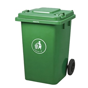 Tempat Sampah Plastik Kapasitas Besar 80L untuk Luar Ruangan, Dapat Disesuaikan, Promosi Murah, Tempat Sampah Daur Ulang, Sanitasi dengan Tutup dan Roda - Product Image 2
