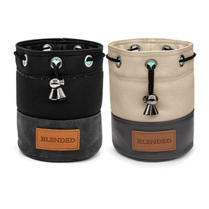 Sac de rangement pour objets de valeur de golf en toile et cuir avec cordon de serrage, sac d'accessoires de golf, pochette pour balles de golf - Grande Vente - Product Image 1
