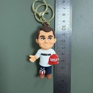 Llavero 3D de PVC de Alta Calidad con Diseño de Muñeco Artístico Pintado a Mano, Personalizado con el Tema de un Verdadero Héroe Americano Patriótico - Product Image 5