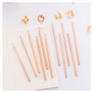 Natural Wood HB Student Pencils Hexagonal Triangular Sketch Drawing Logo Design for Children's <b>Writing</b> Practice <b>Set</b> Wholesale - Product Image 4