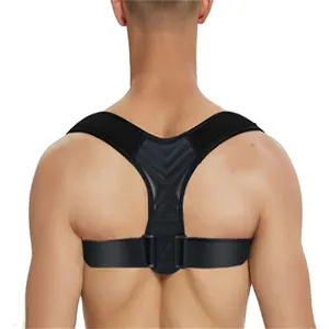 背部姿势矫正器带一种尺寸适合所有开发的颈部上下背部和脊柱疼痛上背部支撑带