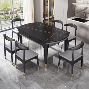 Table à manger en dalle de roche pliable, design moderne et simple, résistante à la chaleur, vente en gros d'usine - Product Image 5