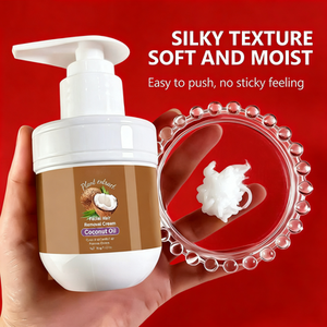 Crème dépilatoire pour le visage à l'huile de noix de coco, naturelle, douce, non irritante, pour femmes, tous types de peau - Product Image 6