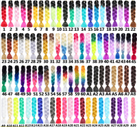 Shangke — extension capillaire synthétique de 24 pouces, matériel de haute qualité, cheveux tressés, ombrés, vente en gros