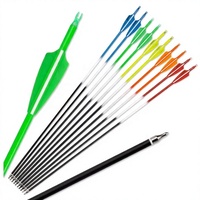 Flèches en carbone personnalisées ID4.2mm Spine400-1000 pour tir à l'arc, en acier et plastique, pour arcs composés/récurves, chasse et tir pour enfants et adultes